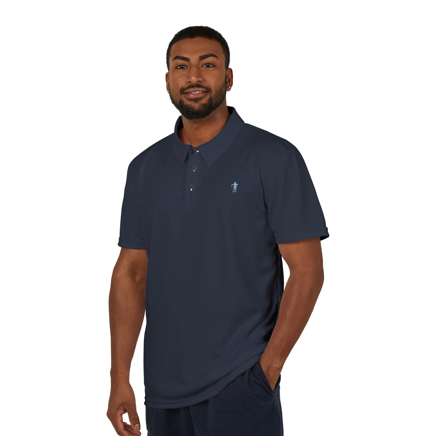 KNIGHT - Classic Navy Performance Polo Shirt